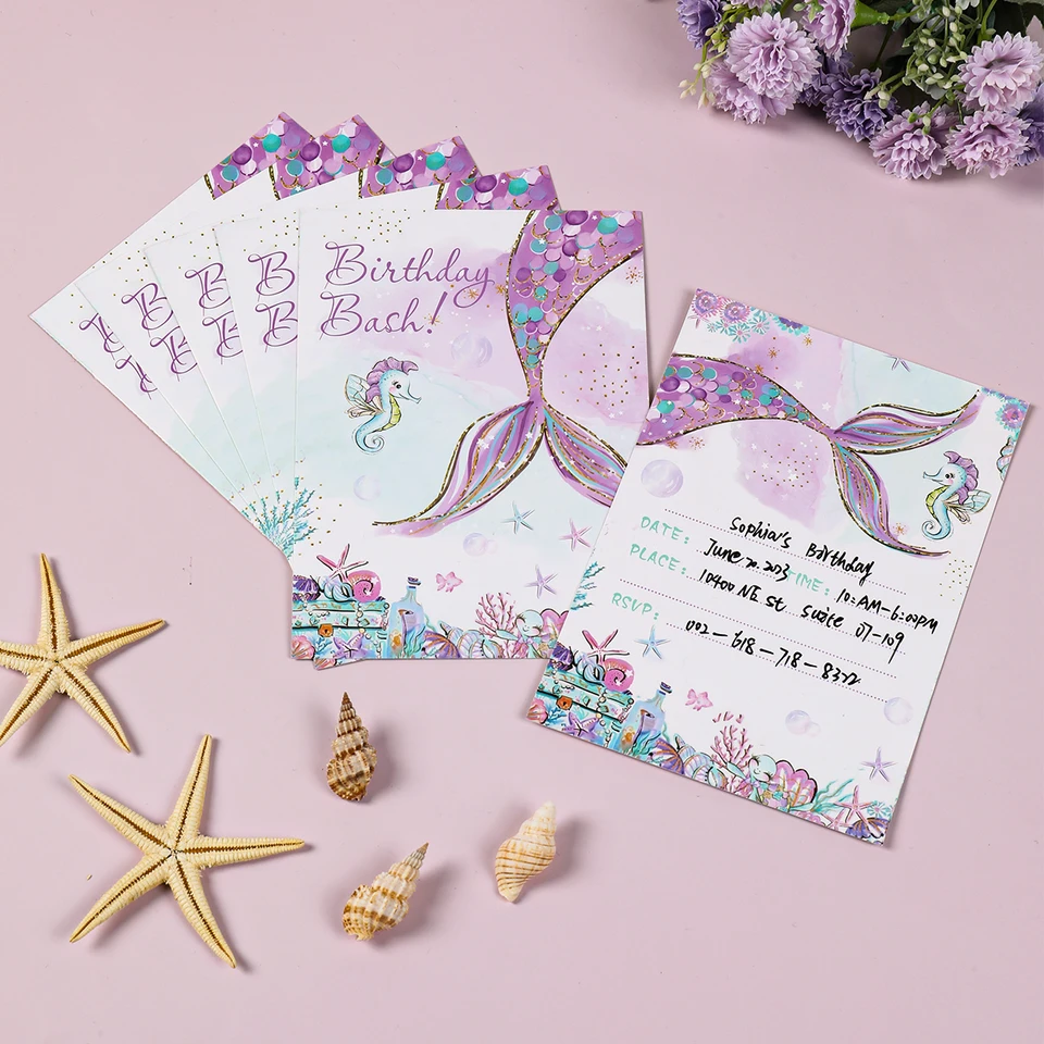 KJoet 12Pcs Cartes d'Invitation Papillon, Carte Invitation Anniversaire