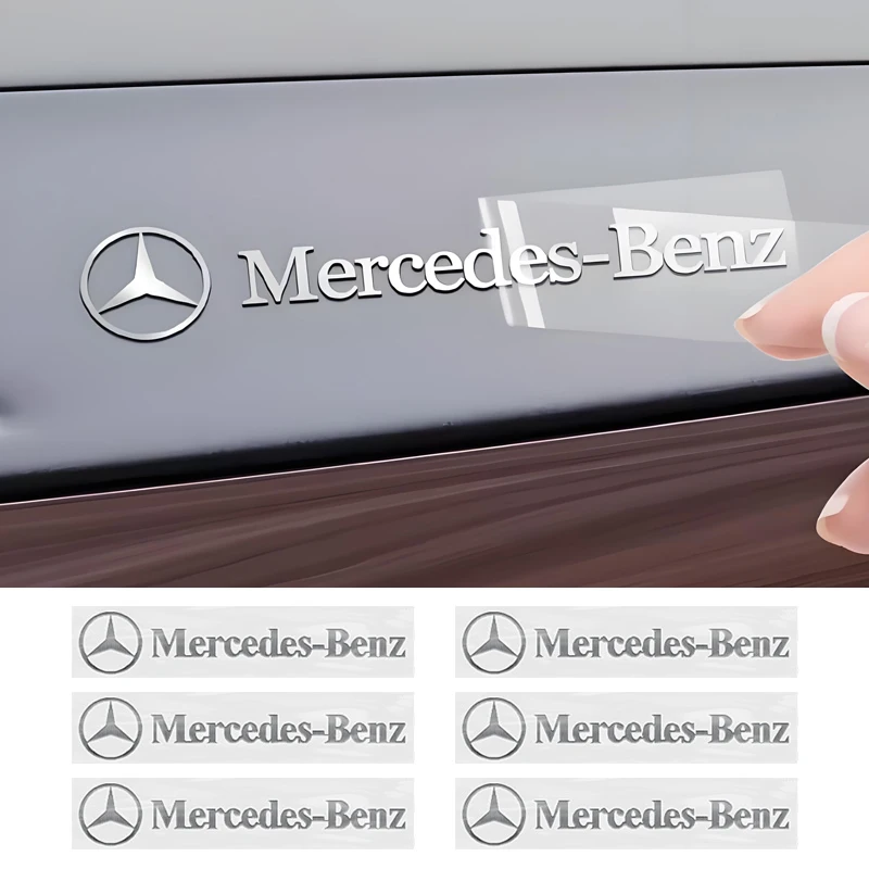 Pegatina de emblema de Metal 3D, calcomanías decorativas para decoración interior de coche, para Mercedes Benz Brabus Maybach W204 GLC CLA GLK W206 W205 W203