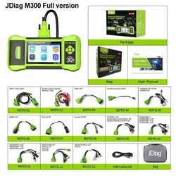 New JDiag M300 Full Motorcycle Diagnostic Scanner Helps the Technician to Diagnose Problems and Make Repairs Faster M100PRO M200