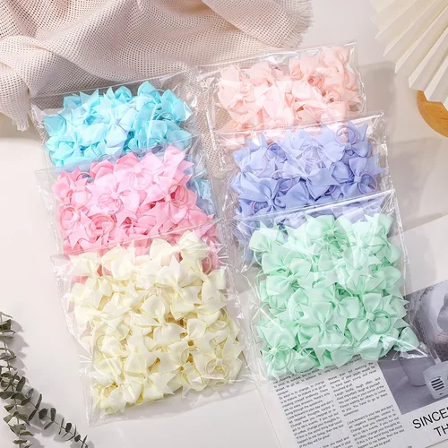 Imagen 2 del producto ARCOS PARA BEBÉ, 10 Uds., nuevo Color, lazos de cinta de grogrén, lazos elásticos para el cabello, bandas para el cabello para niñas, accesorios para el cabello con cuerda para la cabeza de primavera, venta al por mayor