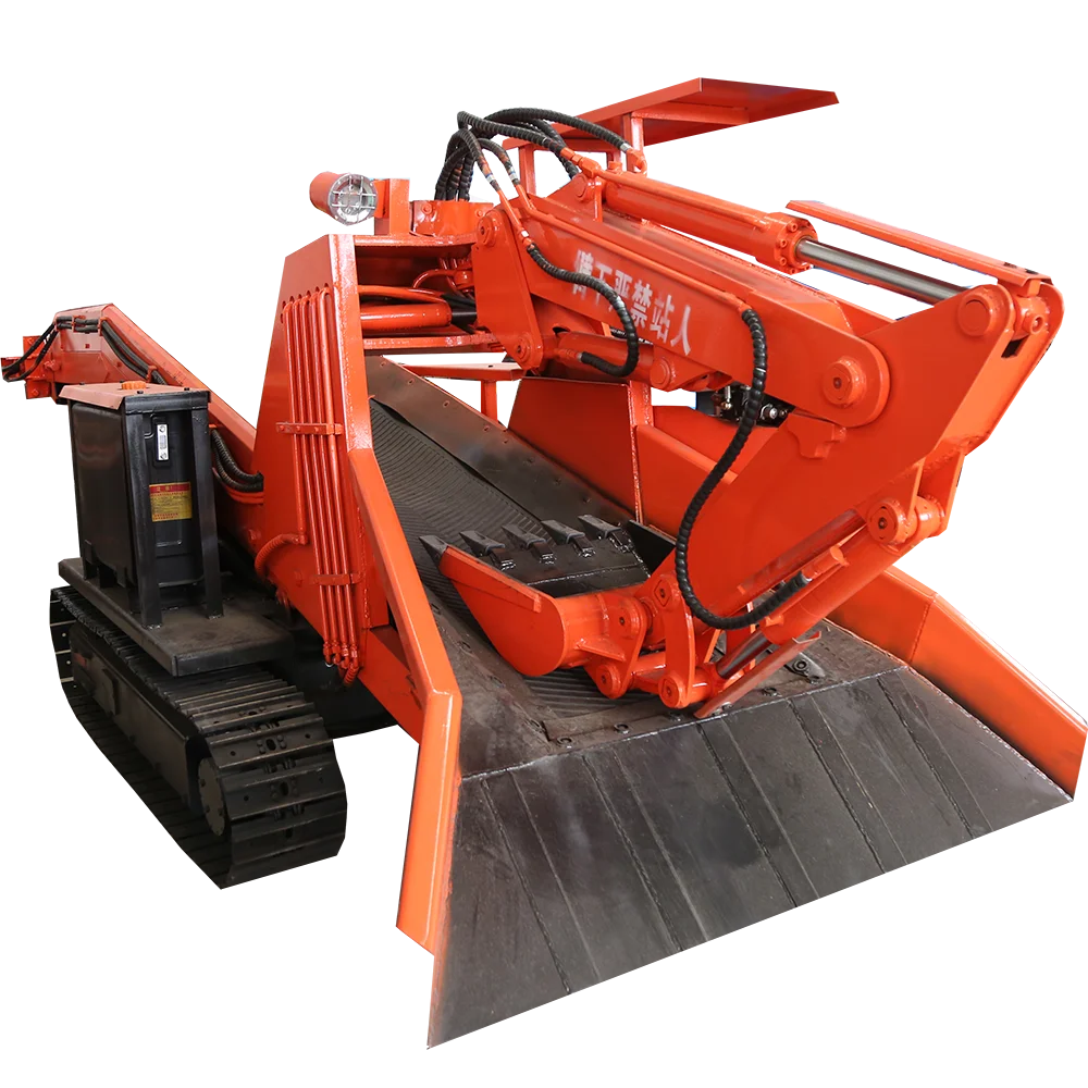 Tunnel Crawler Mucking Loader Underground Coal Mine Motor Engine Grilled Slag Machine
