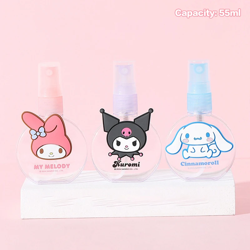 Sanrio Minha Melody Cachorro Canela Frasco Split, Kuromi dos desenhos animados, Loção Portátil Viagem Spray, Creme Facial Sub Bottling, Presente da menina, Kawaii