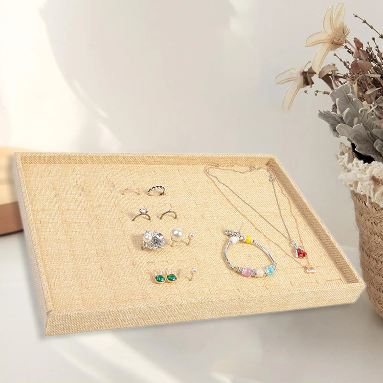 Stackable Jewelry Trays for Drawer Stores Showcase Gift 24 Pendant Plates