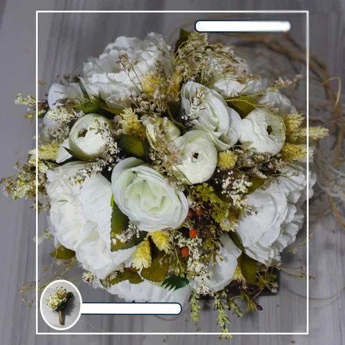 İlterland Groom Boutonniere & Bridal Bouquet Bride Flower