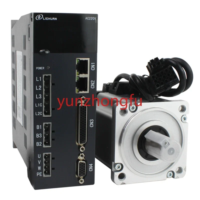 For  80st-M02430 220V 750W Servos Motor with 17bit Encoder Flange 80 2.39Nm 1 Phase Cnc   750w  Drive Kit