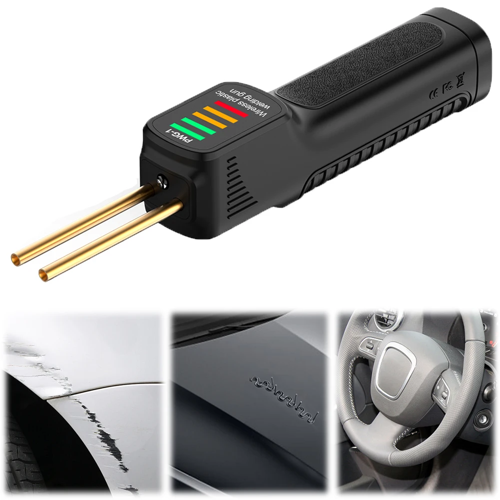 

300-100W Plastic Welding Machine 400-200pcs Hot Stapler Soldering Iron Heat Gun Plastic Welding Kit for Car Bumper Repair Tools