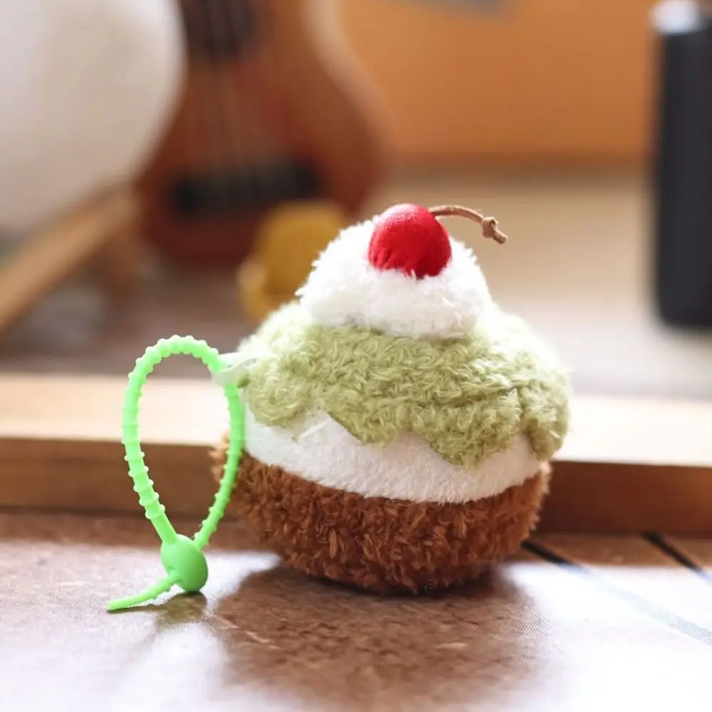 Exquisito Llavero de Postres de 12CM con Diseño de la Serie Té de la Tarde, que incluye Pastel, Postre, Galleta, Cupcake, Sándwich Relleno y Queso, y con Colgante de Postre tipo Bolsa