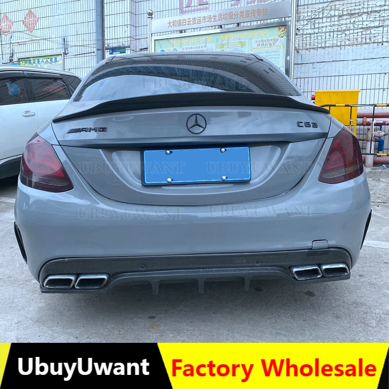 

PSM Style For Benz C Class Sedan 4-Door W205 C63 AM G C180 C200 C260 C300 Spoiler 2014 To 2019 High Quality ABS Spoiler