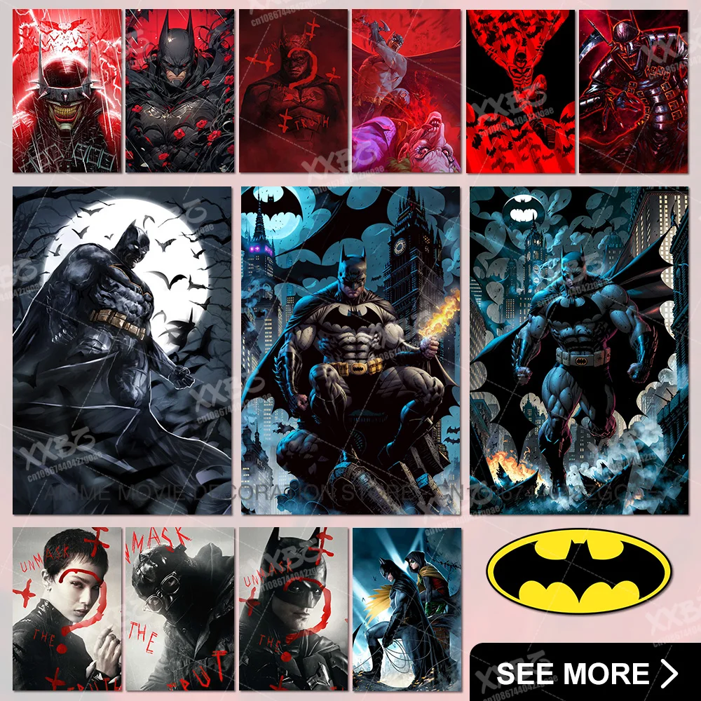 

DC Comics Poster No Frame Batman Movie Pictures Wall Art HD Canvas Catwoman Painting The Dark Knight Rises Home Decor Bedroom
