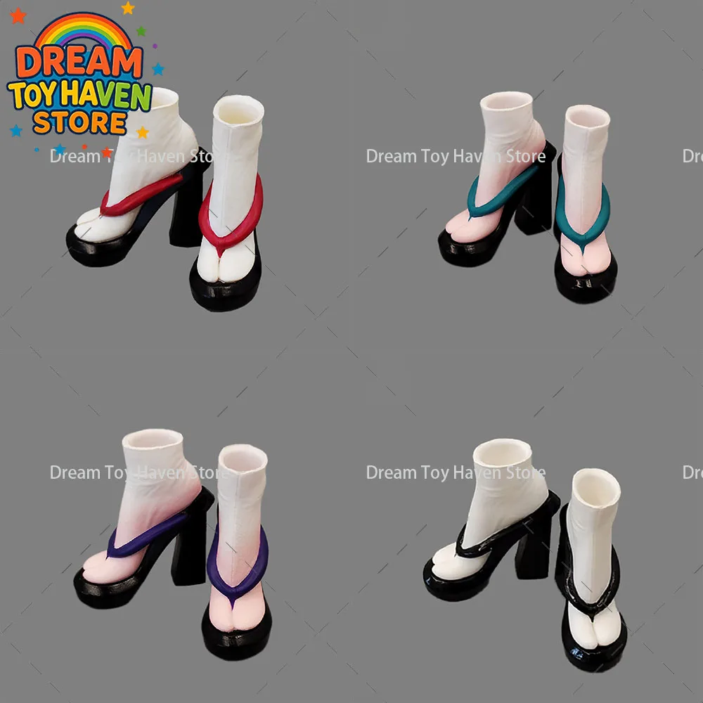 

1/6 женская обувь, сабо в японском стиле, сандалии на платформе с толстой подошвой, подходят для 12-дюймовой экшн-фигурки, куклы-солдата