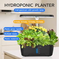 6 Holes Indoor Garden Hydroponics Growing System Full Spectrum LED Plant Grow Light Vegetable Fruit Herb Planting Box For Home