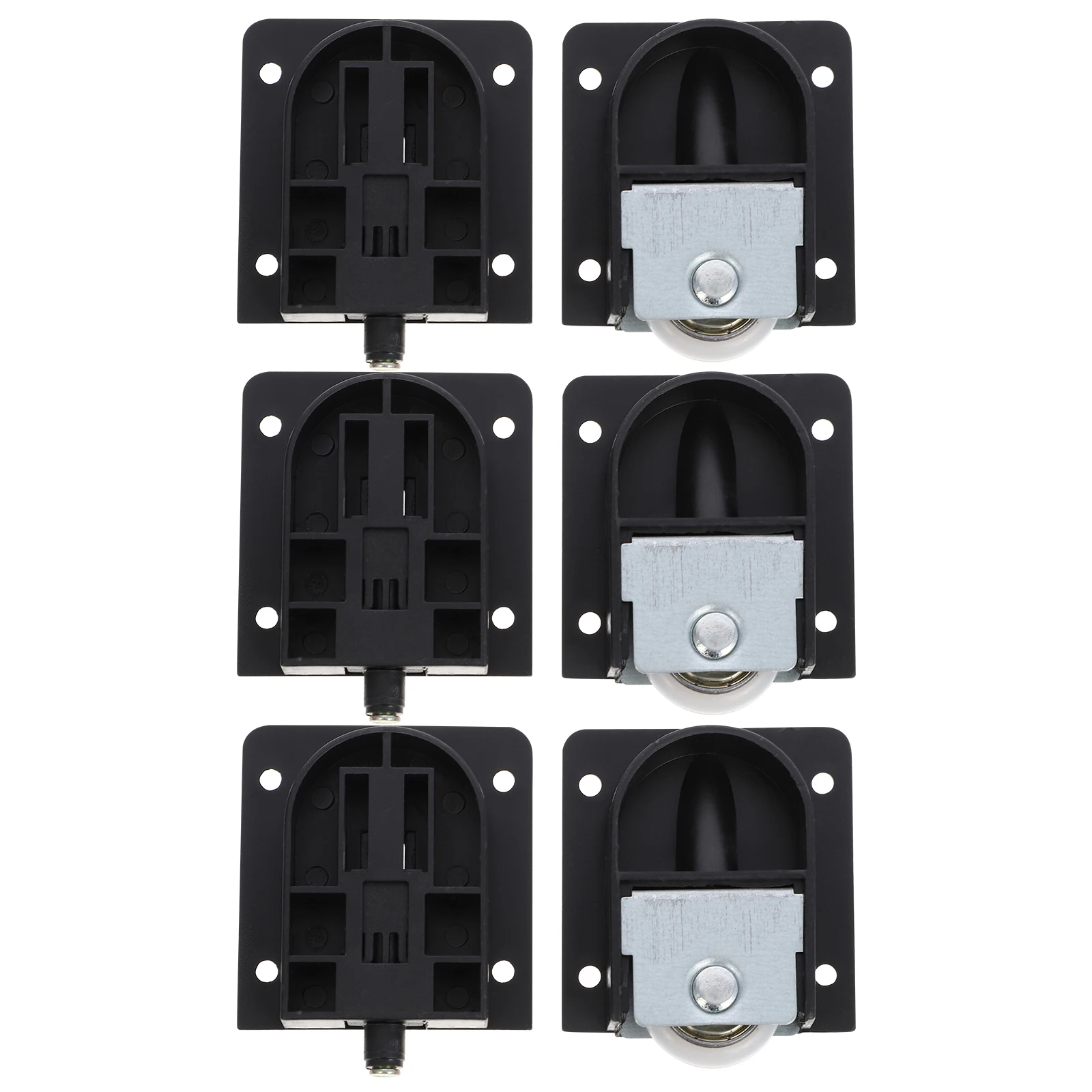 

6pcs Sliding Door Roller Wardrobe Pulley Closet Runner Furniture Accessories Durable Wear-Resistant Easy Install Quiet Operation