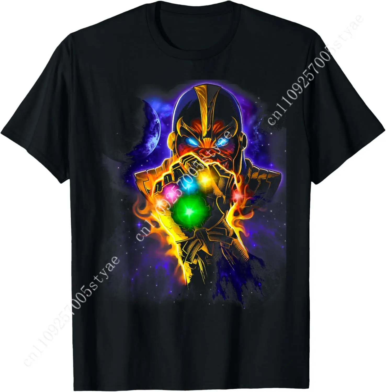 

Marvel Thanos Powerful Glowing Infinity Gauntlet T-Shirt T-ShirtCos play