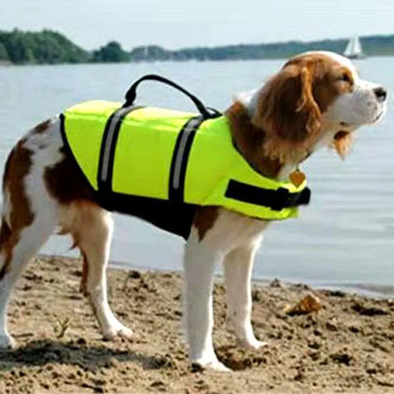 

Summer New Swimsuit Safe Polyester Woven Fabric EVE Buoyancy Cotton Personal Flotation Device All Size Dog Clothing Pet Apparel