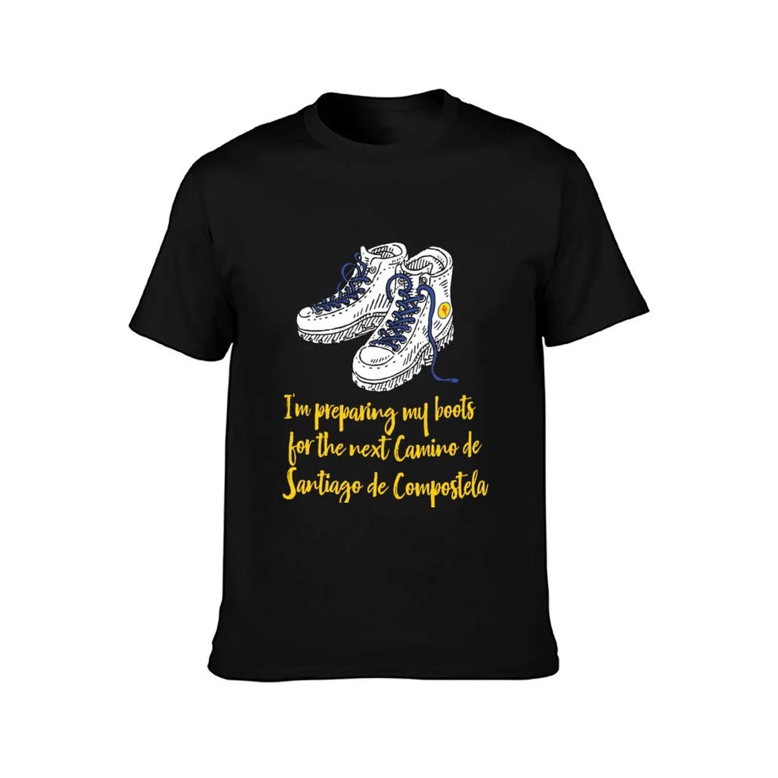 i'm preparing for the next camino de Santiago de Compostela T-Shirt man t shirts graphic T-Shirt
