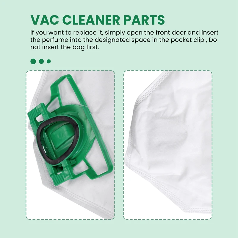 For VK200 FP200 Parts for Vorwerk Kobold Vacuum Cleaner Bag Replacement Filter 8 VK200 Bags+2 HEPA Filters+2 Fragrances