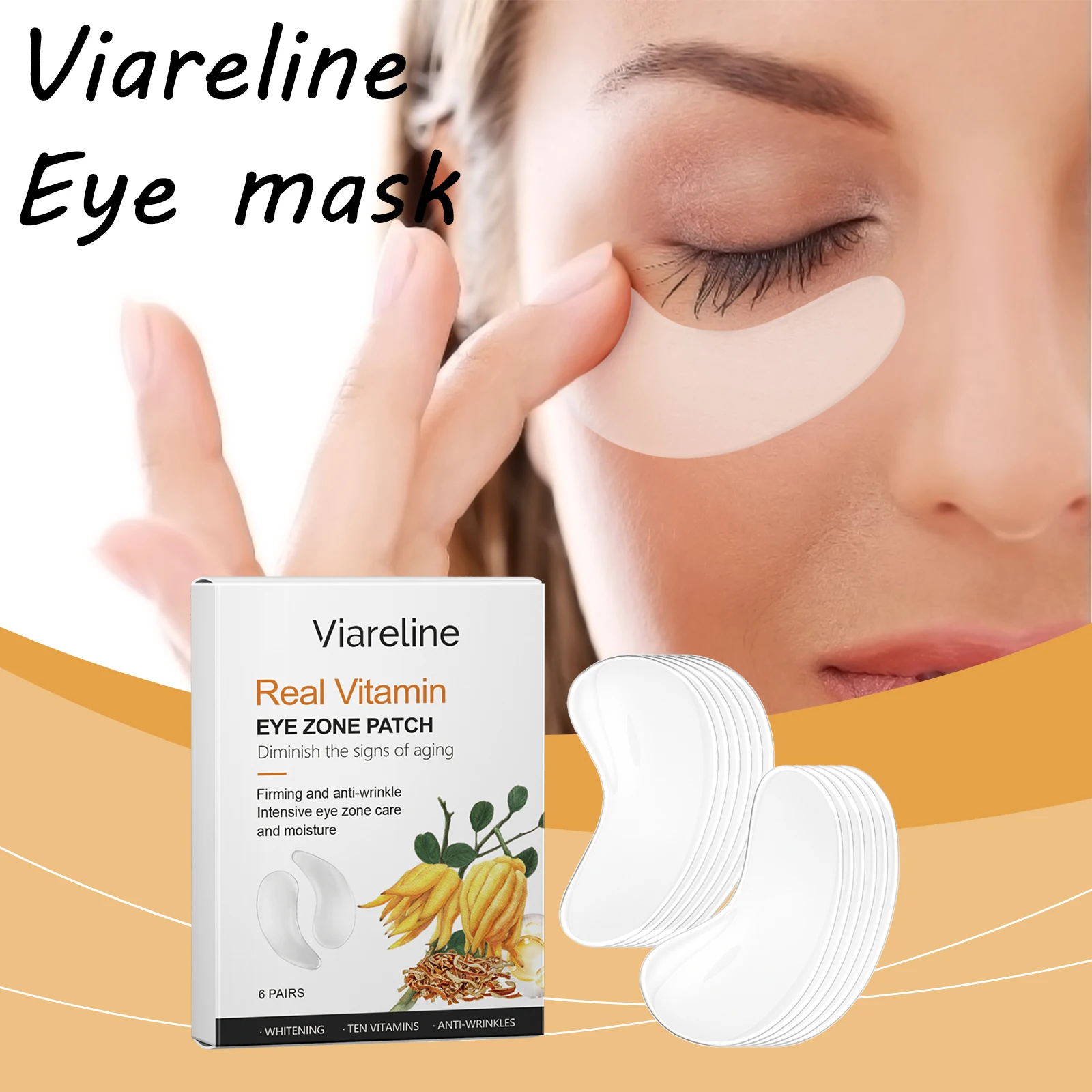 

Viareline Eye Skin Care Mask Remove Wrinkles Moisturizing Reduce Fine Lines Anti-aging Lifting Tightening Skin Eyes Mask