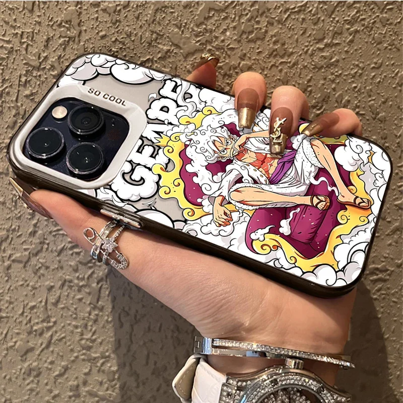 One Piece GEAR 5 Luffy Throne Trendy Case for iPhone 12 17 Air Pro Max 16 15 11 14 13 Pro Max XS X XR Plus 8 7 SE 2020 Cover view 6