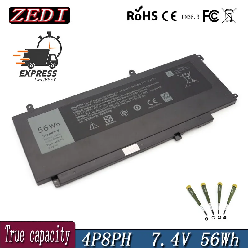 

Аккумулятор ZEDI D2VF9 для ноутбука DELL Inspiron 15 7547 7548 для Vostro 5459 Sereis 0PXR51 0YGR2V P41F P68G 4P8PH PXR51 43WH 56Wh