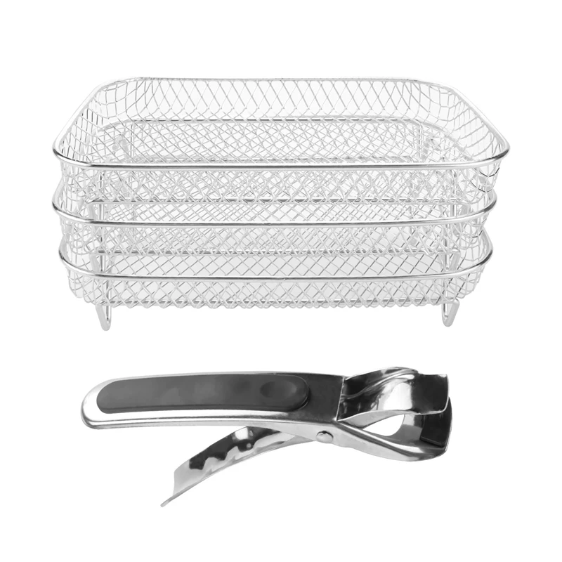 Lucht Friteuse Rek Voor Ninja Dual Xl Air Friteuse, Multi-Layer Dehydrator Rack Toast Rack Voor Ninja Foodi Dz201 Dz40 Air Friteuse