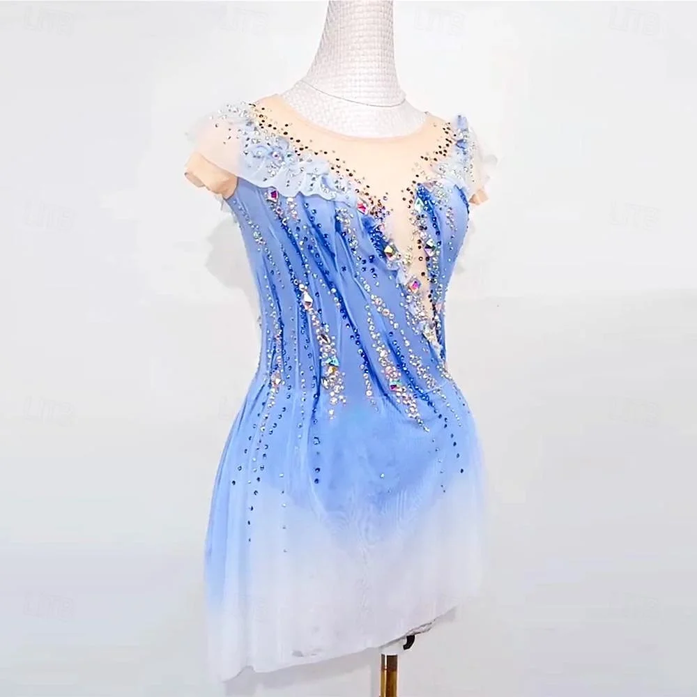 

Elegant Figure Skating Dress For Women Ice Skating Performance Outfit With Smooth Stretch Fabric And Slim Fit