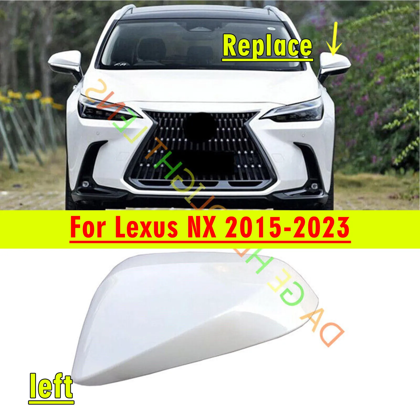 

Глянцевая белая крышка левого зеркала заднего вида, замена для Lexus NX 2015-2023