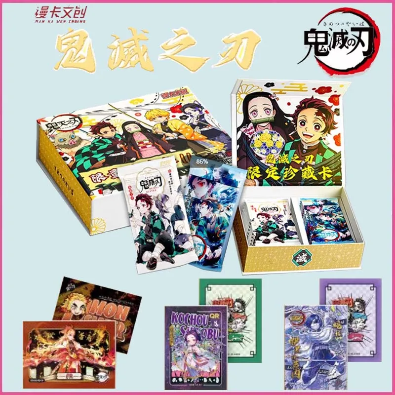 

Latest Demon Slayer Collection Card TCG Anime Booster Pack Box Kamado Nezuko Rare Board Table Game Kids Birthday Toy Gift