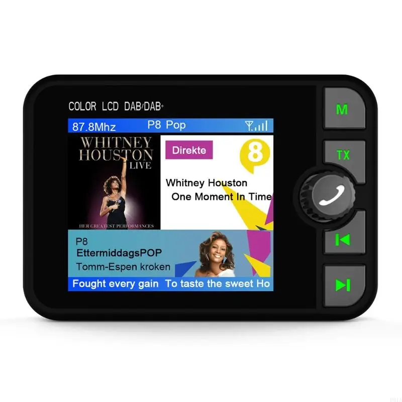 R91A Xe DAB/DAB+ Bộ điều hợp radio 2.4 "LCD FM Trình phát FM Handsfre