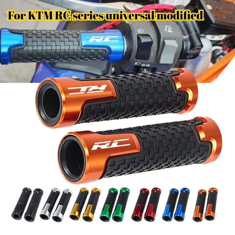 ktm-rcシリーズ用、汎用タイプのバイク用滑り止めアルミニウム合金製ハンドルバーカバー、グリップ、アクセサリー、22mm。
