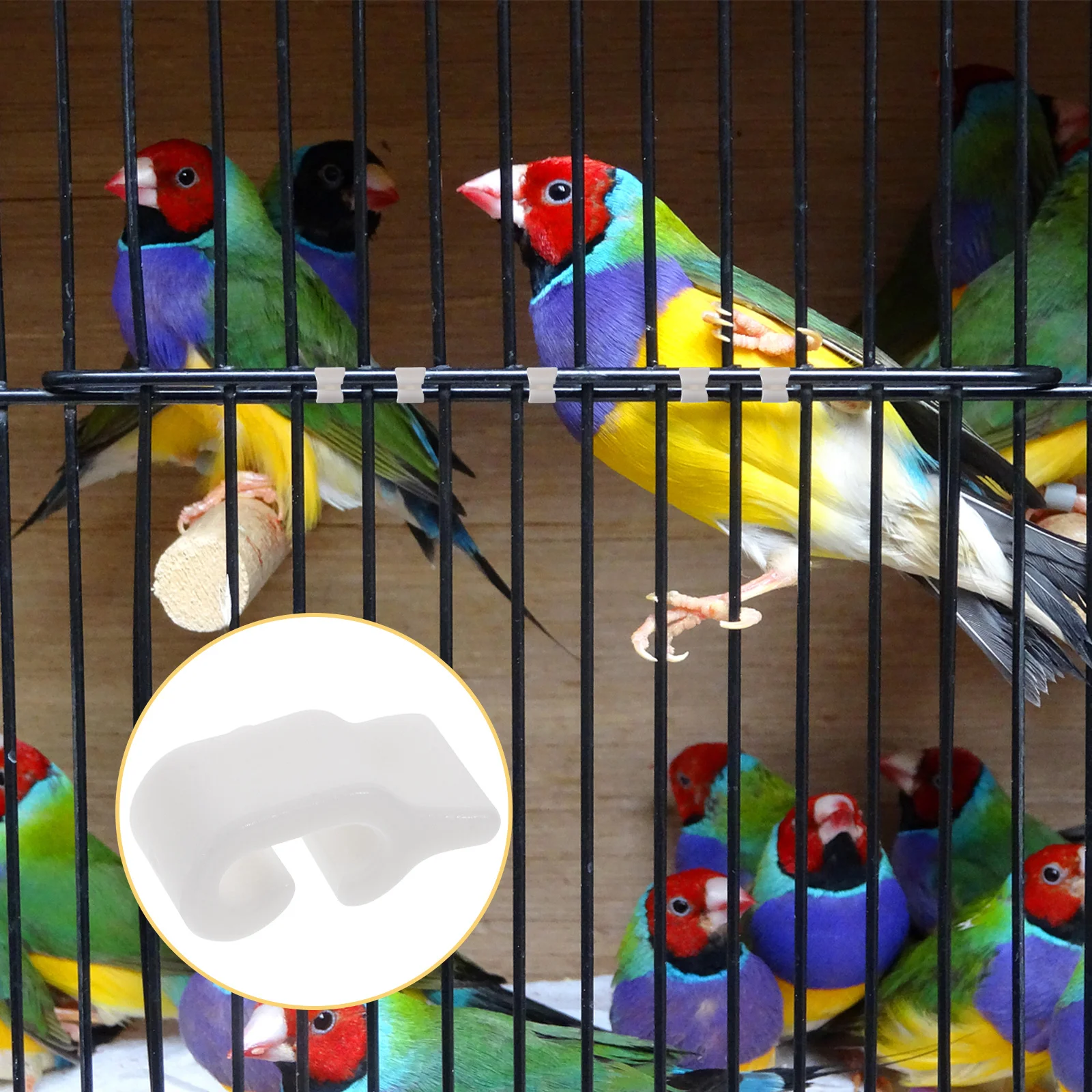 

40pcs Cabinet Buckle For Storage Cabinet Diy Assembly Pet Cage Connector Clips Wire Lock Latch Cage Fastening Hardware Kit