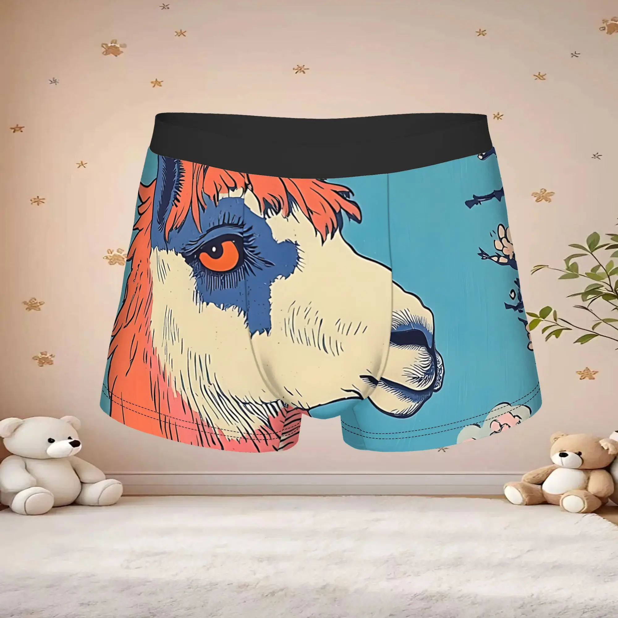 1pc Popular Cherry Blossom Moon Print boxers  adults  Breathbale Panties Men's Underwear Comfortable Shorts Boxer Briefs