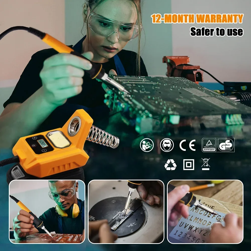 Portable Battery Soldering Iron 20V Max Battery, Adjustable Temperature 100-500℃ Home DIY Welding Equipment & Accessories