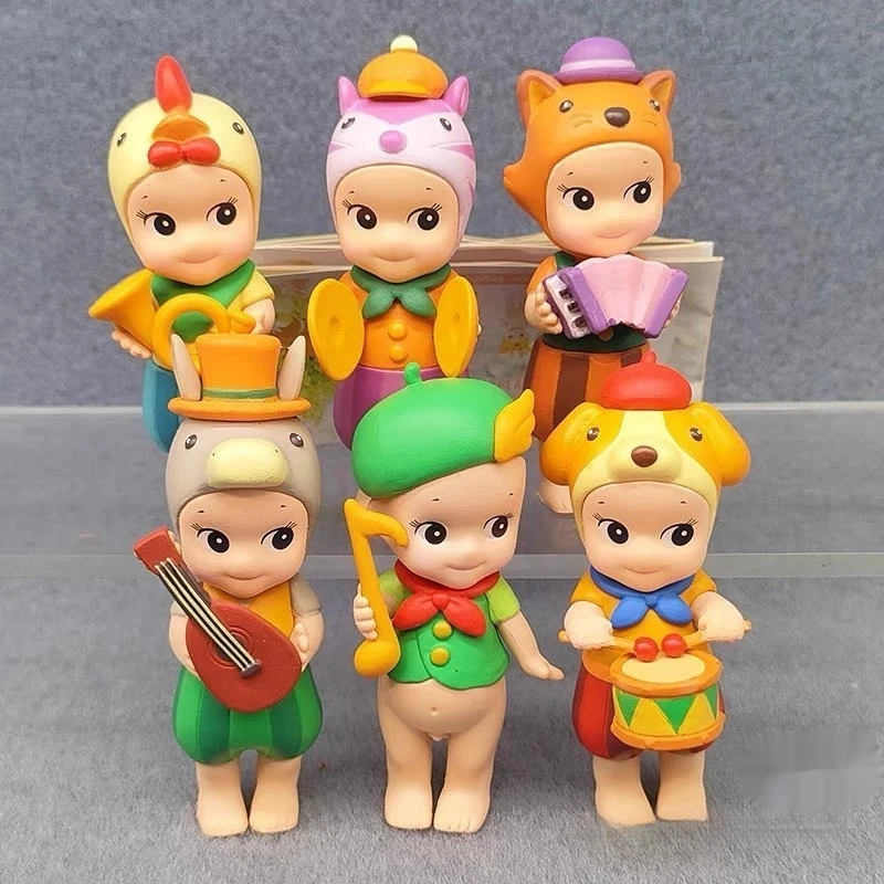 

Angel Mini Action Figure The Town Musician Series Blind Box Model Toy Desktop Decoration Perfect Children'S Girl Birthday Gift