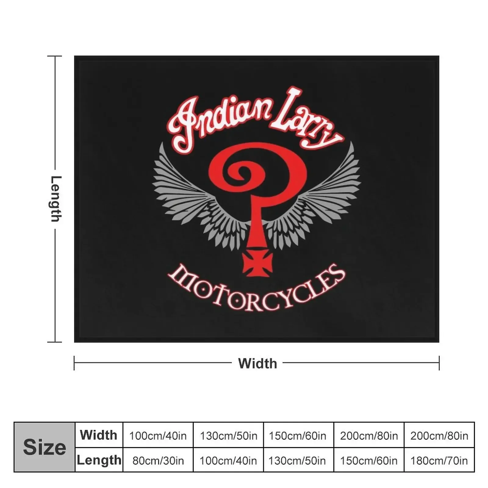 Indian Larry Motorcycles Throw Blanket For Sofa Thin Cute Blankets