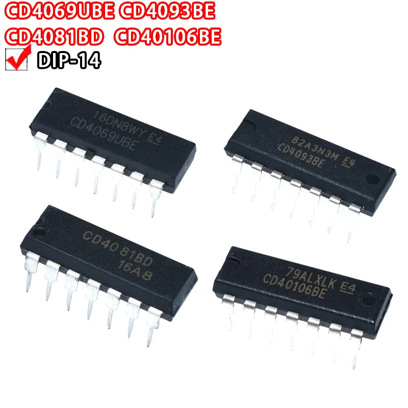 10 шт., CD4069UBE 4069BE CD4093BE CD4081 CD40106 4081 40106 4081BE 40106BE 4093BE
