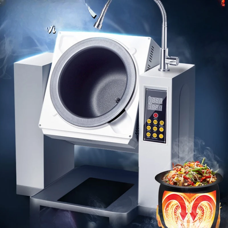 

Vegetable frying machine Commercial full-automatic canteen Large intelligent robot Drum type Fried Rice