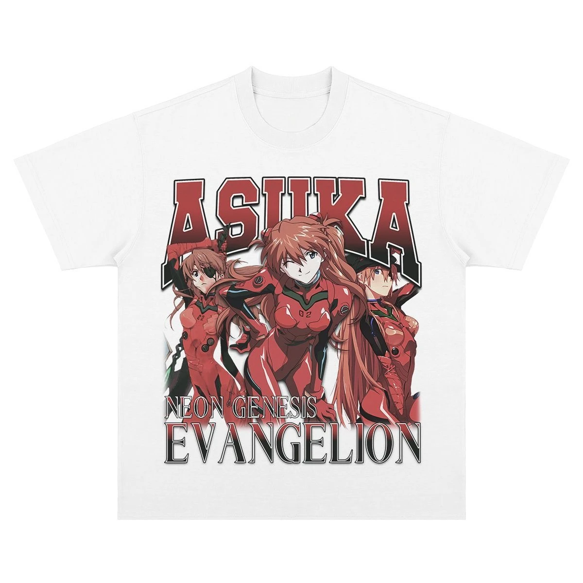 Heiß begehrtes Sommer-Mode-T-Shirt: Retro Century Gospel Warrior Asuka 3D-Druck Outdoor Hip-Hop Street T-Shirt Übergröße
