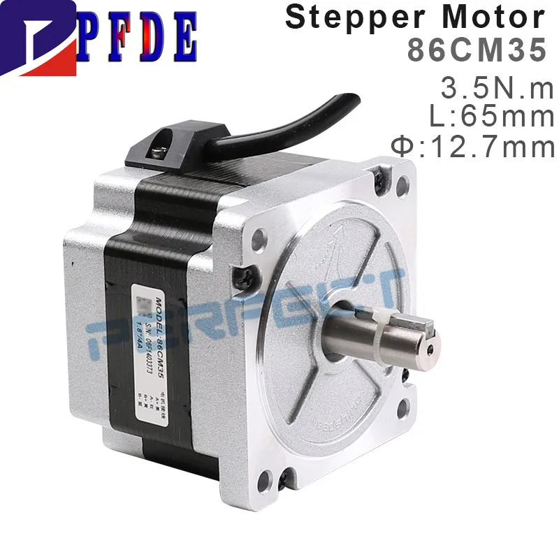 

86CM35 Leadshine Nema34 Stepper Motor Holding Torque 3.5N.m Current 4A CNC Laser Grind Foam Plasma Cut