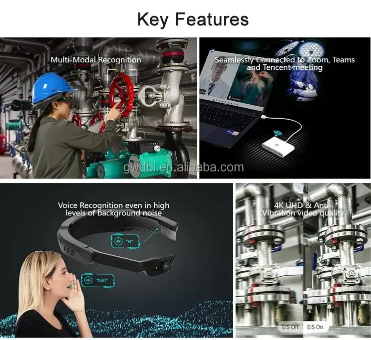 

2026 Premium Upgrades Industry Wireless Video Cameras Surgical Head Mount Full HD Video Action Sports Helmet Camera 4K AI Clinic