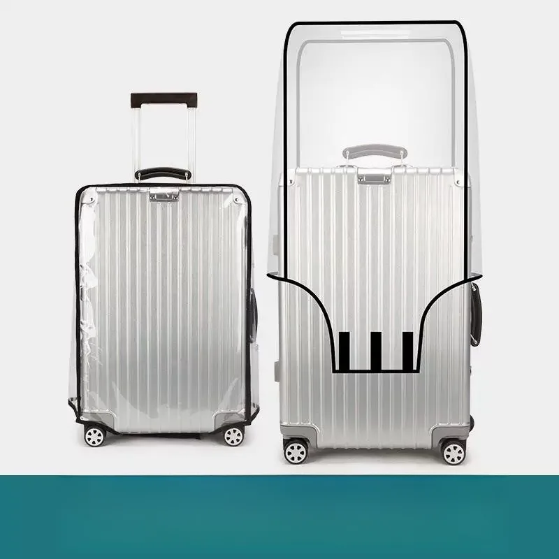 Transparent Protective Cover for Luggage Travel Carry-On Bag Dustproof Scratch Resistant Wearable 20 Inch Suitcase Cover