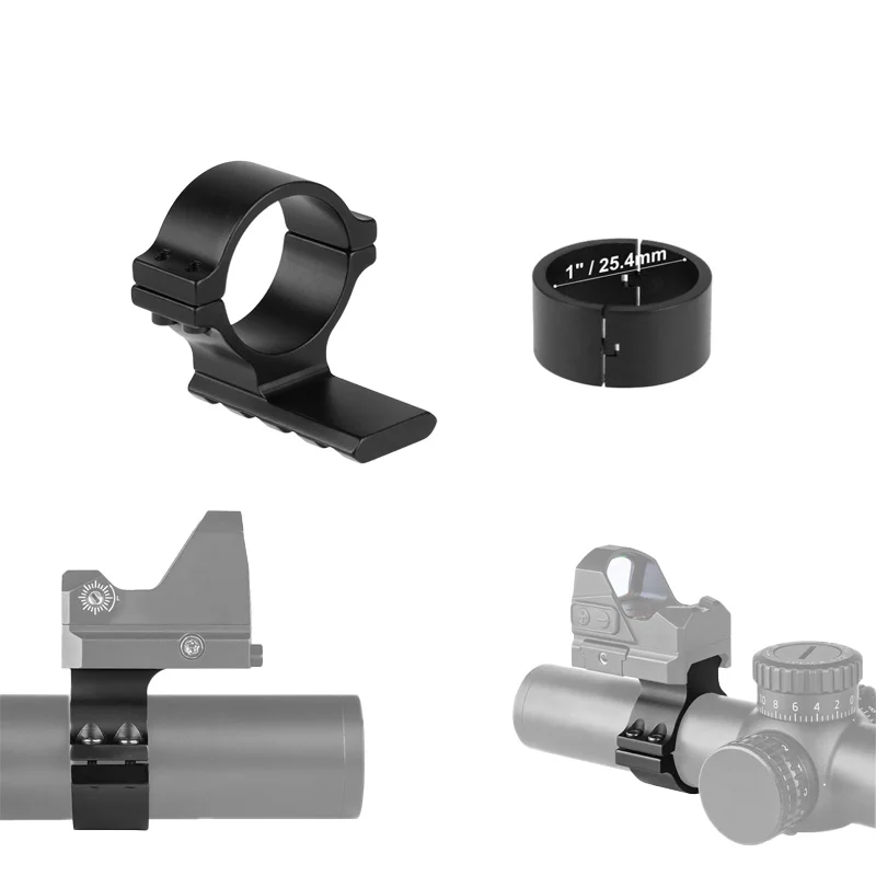 Optic Scope Ring 25.4mm 30mm Diameter Adaptor mount With 20mm Rail For Flashlight Red Dot Laser Hunting Accessories