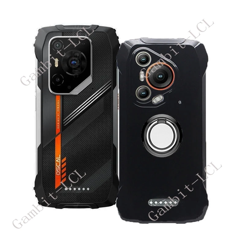 For Blackview Oscal Pilot 3 BL7000 OscalPilot3 Back Ring Holder Bracket Phone Cover TPU Soft Silicone Case On Pilot3