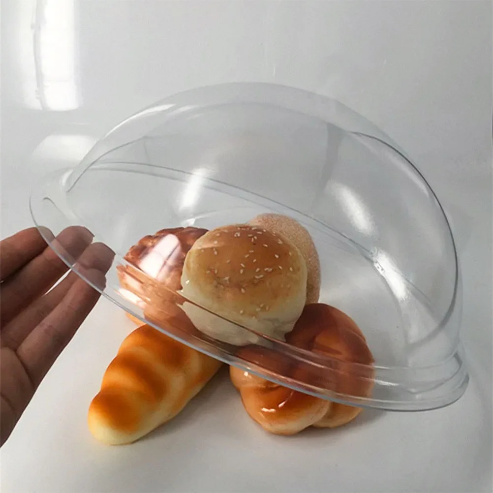 

Transparent Food Covers Dish Storage Insulating Cake Dust proof Plates Easy Clean PC Material Keeps Fresh Flies Away