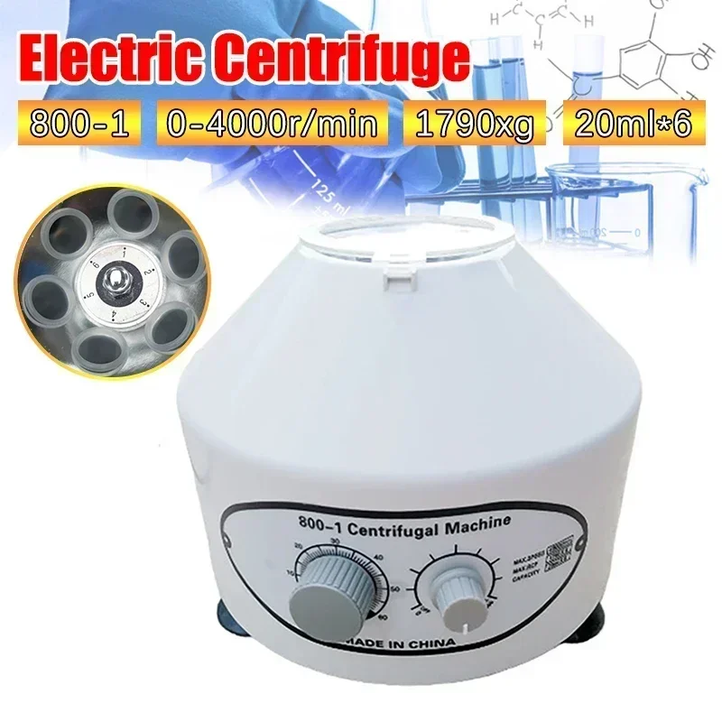 Laboratory Centrifuge Benchtop Centrifuge 800-1 4000rpm 1790xg PRP PRF Plasma Electrical Medical Practice Machine Supplies