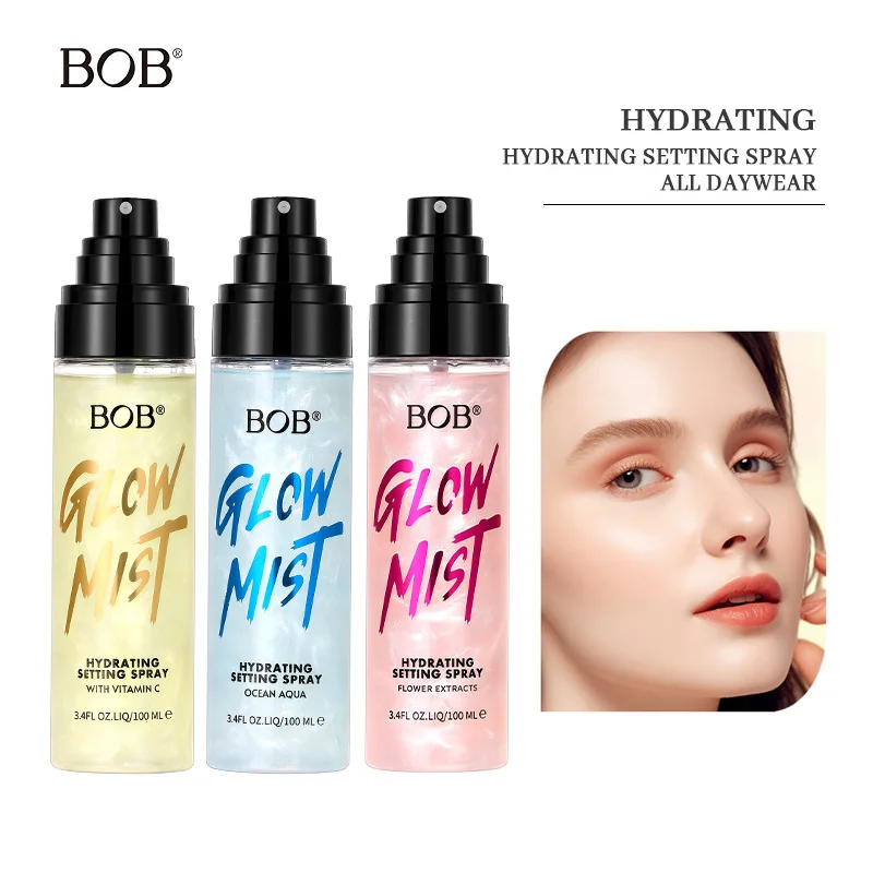 

Спрей-фиксатор для макияжа BOB Shimmer: увлажняющий, освежающий, нелипкий, контролирующий жирность, стойкий фиксатор макияжа, косметическое средство
