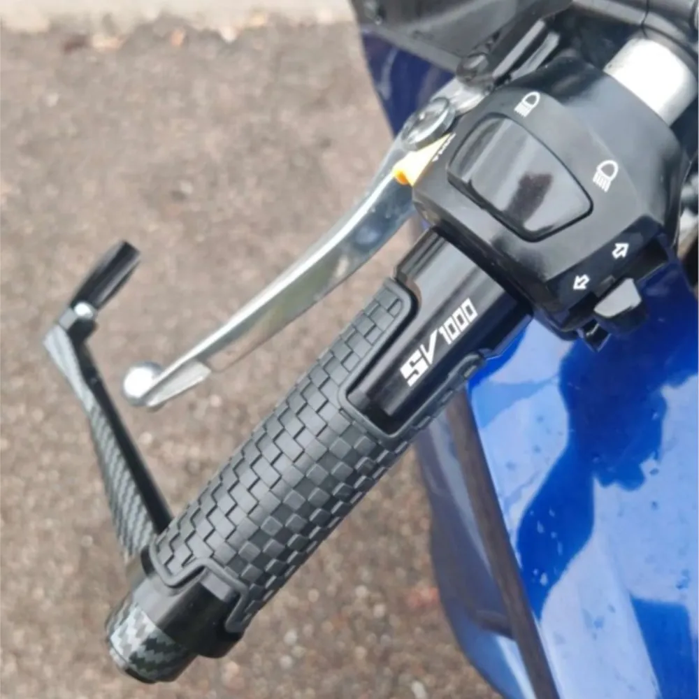 

For Suzuki SV1000 SV1000S SV 1000 1998-2012 2007 2008 2009 2010 Motorcycle 7/8" 22mm Handlebar Grips Hand bar Cap End Plug