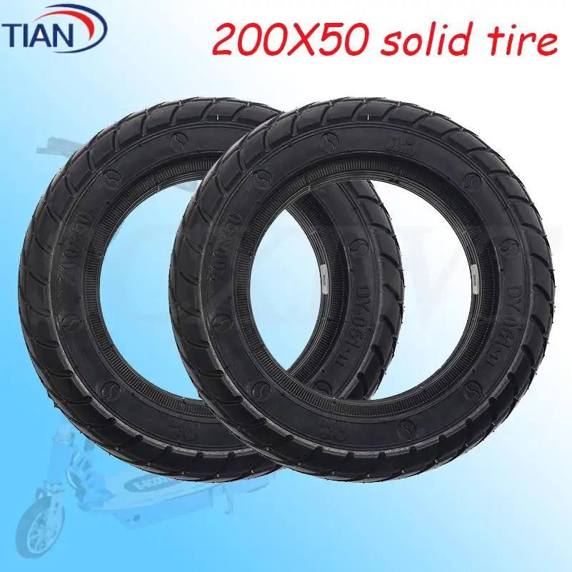

200x50 rubber solid tire suitable for 8-inch electric skateboard wheel tires
