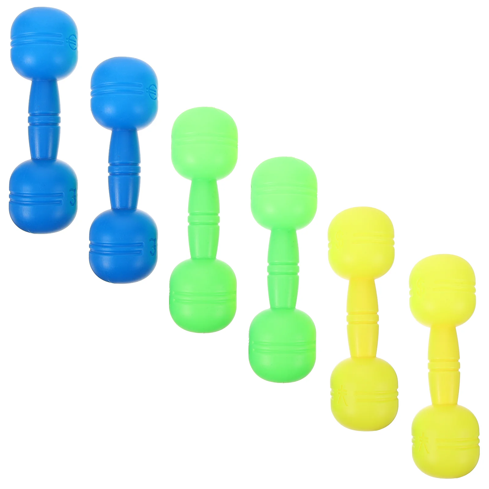 

3 Pairs Children's Dumbbell Training Kids Home Weights Small Toy School Dumbells Interesting Household Kettlebell Exercising