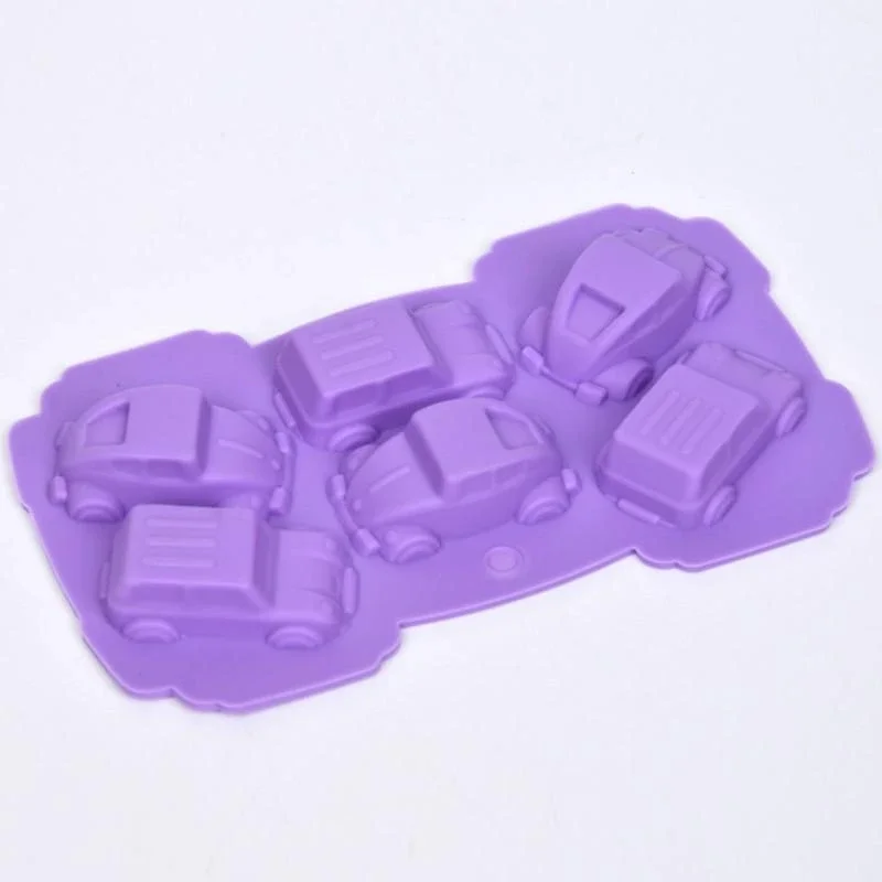 Car Chocolate Mold Silicone Ice Candy Baking Cake Cookie Pudding Mould Kitchenware