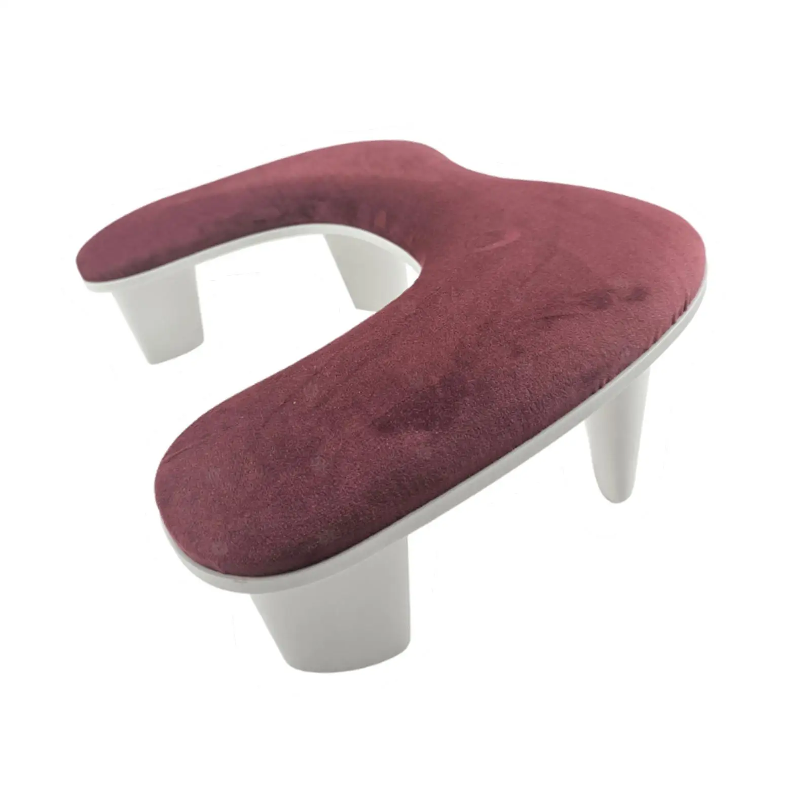 

U Shape Arm Rest Velvet Surface Professional Easy Assembly Manicure Hand Stand Detachable for Salons Home DIY Personal Manicure